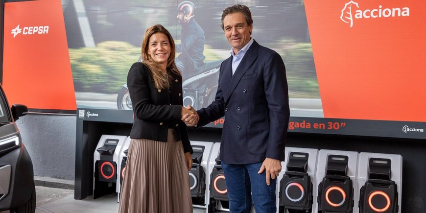 ACCIONA & Cepsa partner to promote sustainable mobility with a battery swap network